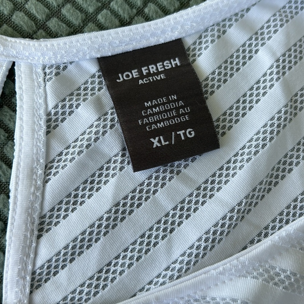 White Striped Athletic Top - Picture 5 of 6